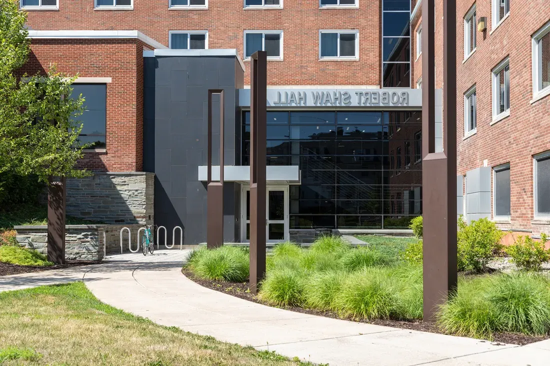 An on-campus residential building.